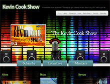 Tablet Screenshot of kevincookshow.com